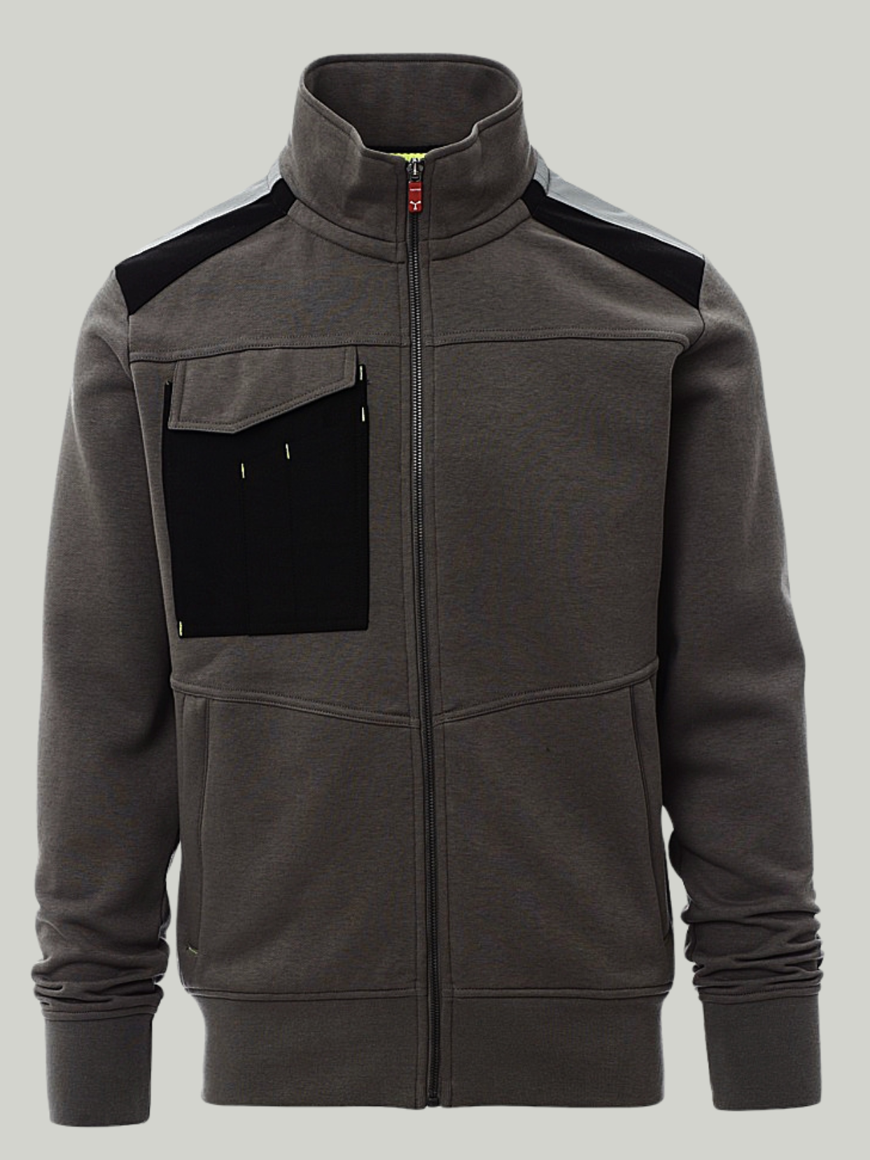 Fashion Smoke Grey payper Mock Neck zipper