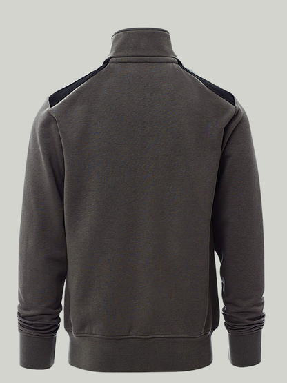 Fashion Smoke Grey payper Mock Neck zipper