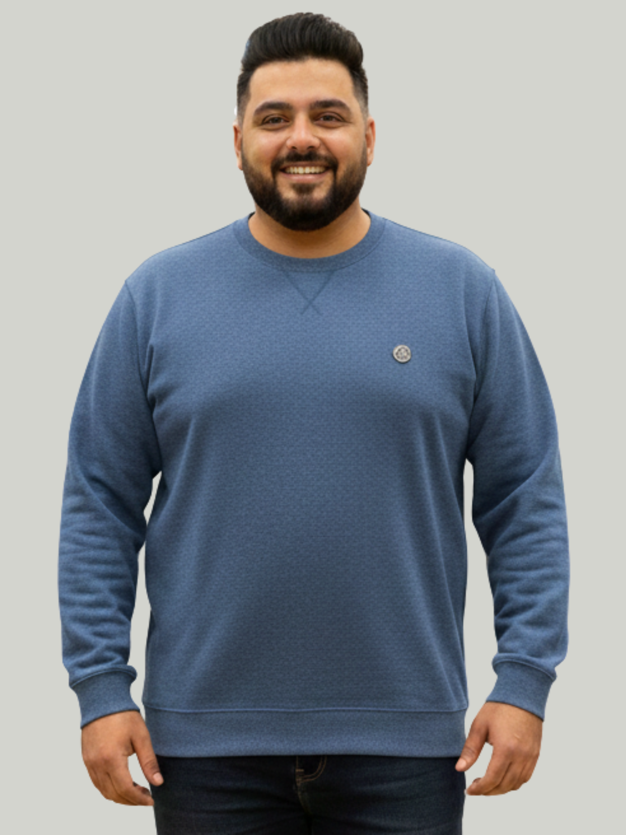 Sky Blue Plain Sweatshirt | Winter edition