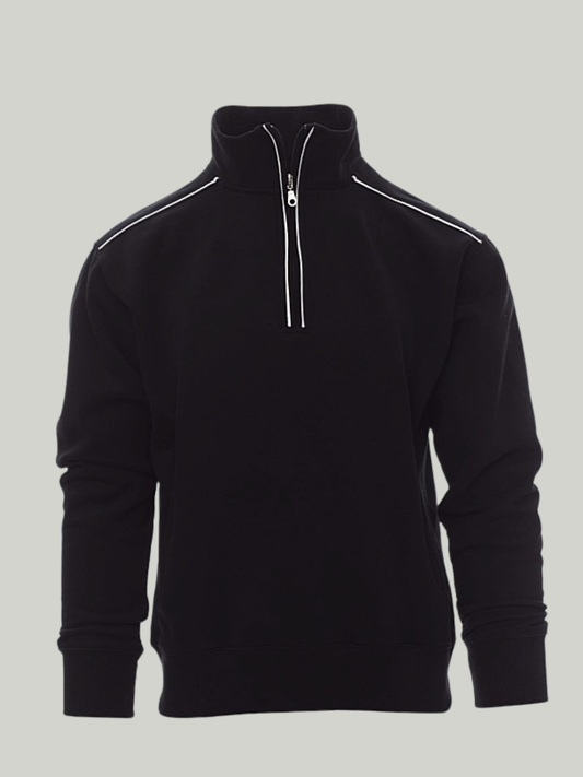 Tipping Jet Black payper Mock Sweatshirt