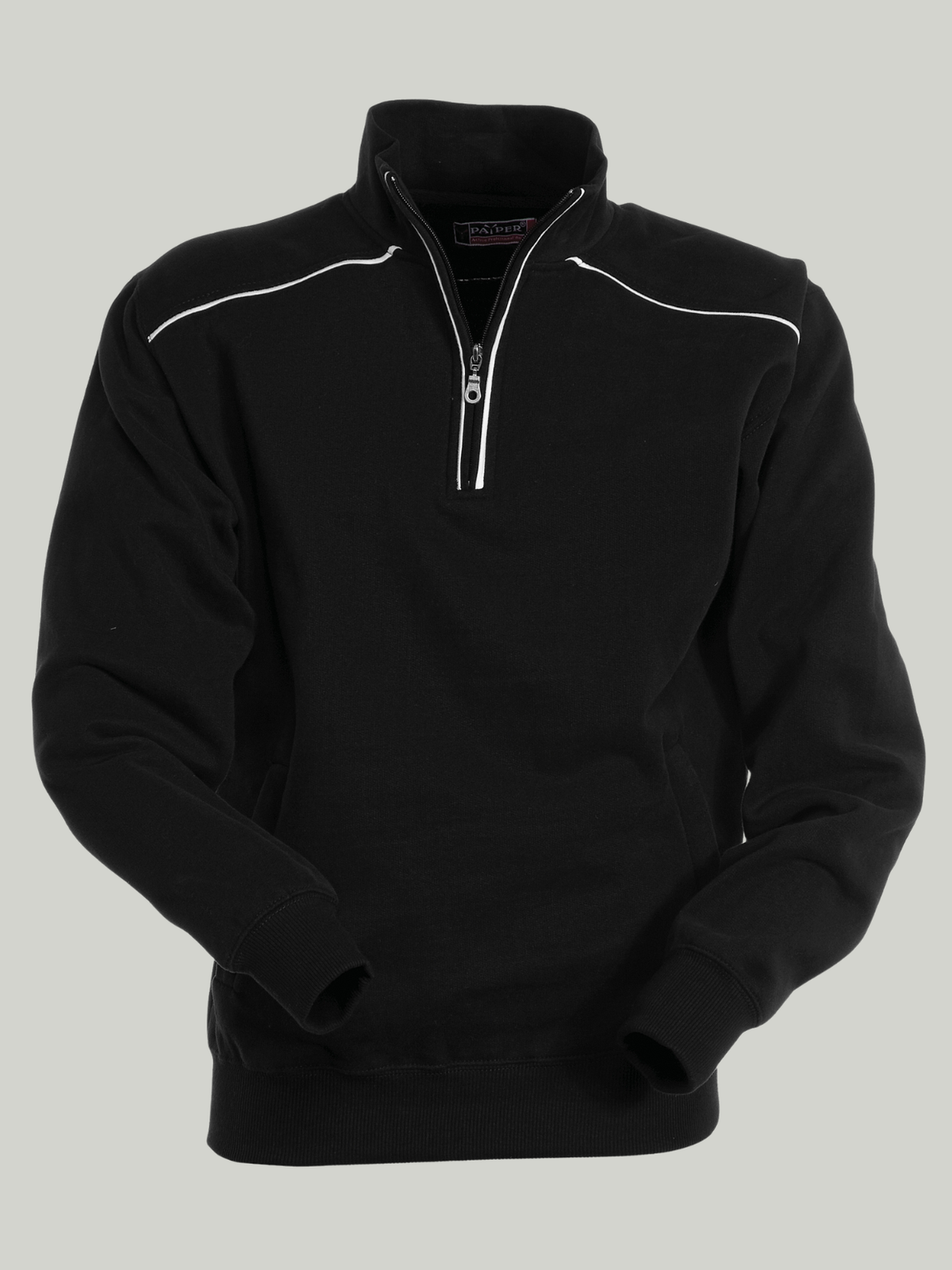 Jet Black Payper Mock Half Zip | Sweatshirt