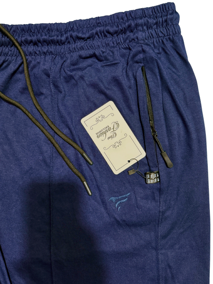 Pack of 3 Pleated  Cotton Jersey Trousers | Summer Edition