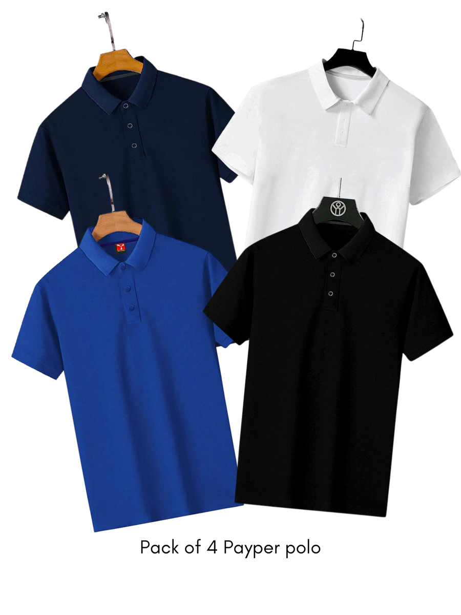 Pack of 4 Payper Polo Shirts -No Color Selection-