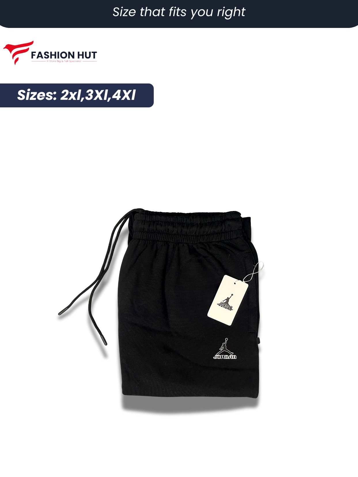 Jet Black Premium Fleece Trousers