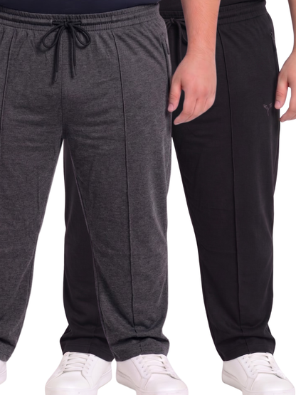 Pack of 2 Pleated Cotton Jersey Trousers | Summer Edition