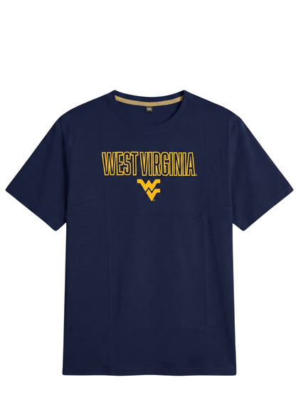 Printed Navy Blue Round Neck T-Shirt | Summer Edition