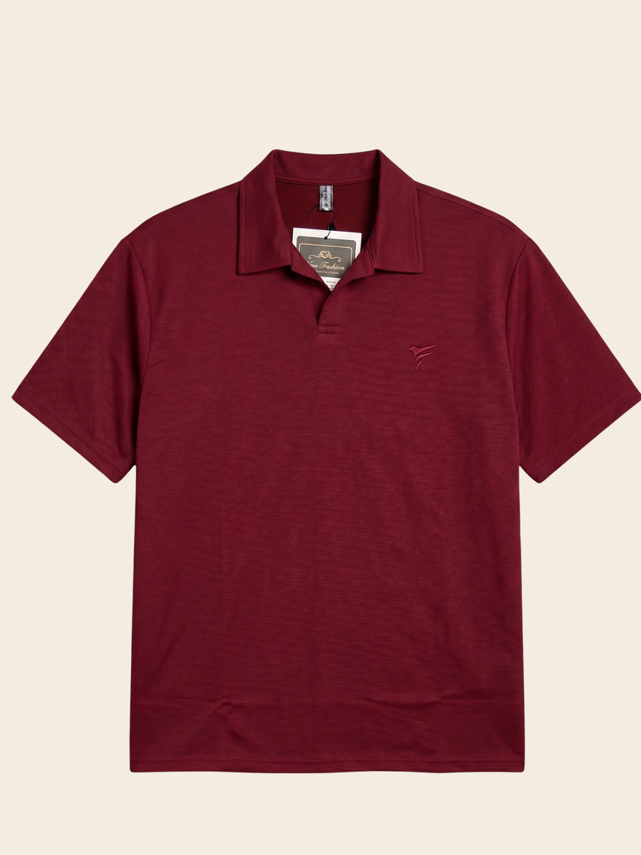 Maroon Pk Lycra johnny Collar Polo| Summer Fit