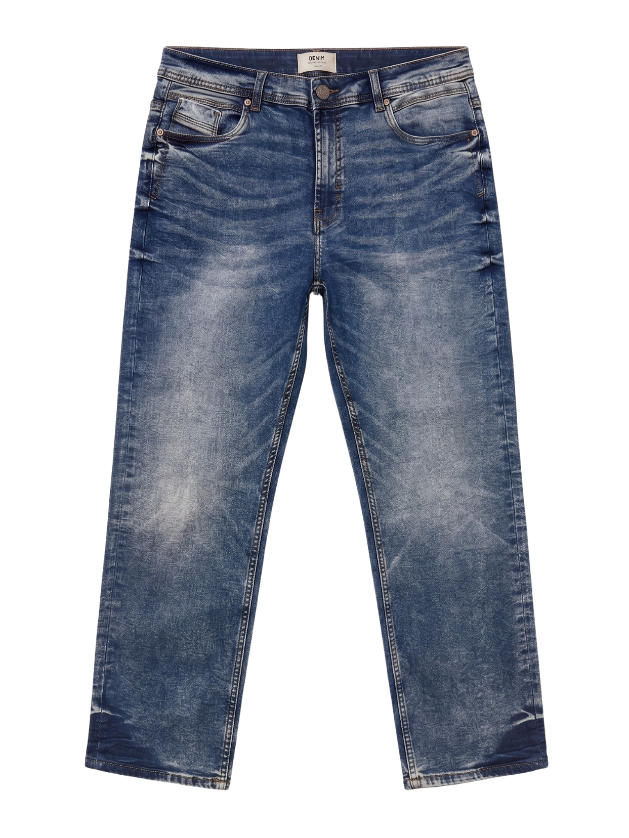 Denim Blue Cotton Jeans Pant