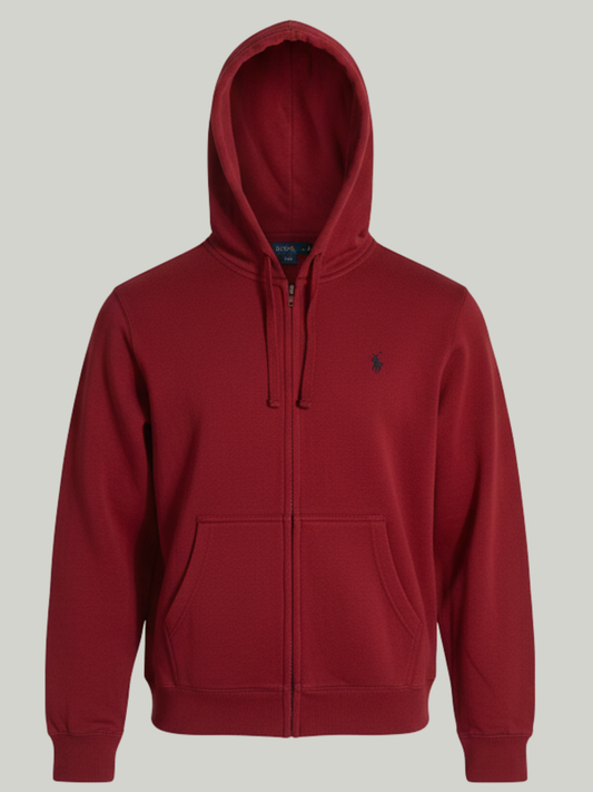 Red Polo Zipper