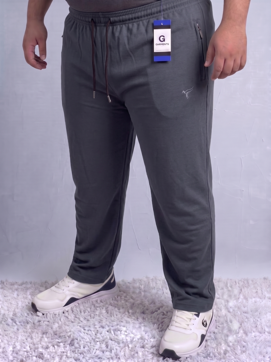 Blueish Grey Pk Polo Fabric Trousers| Big Size | Summer Edition