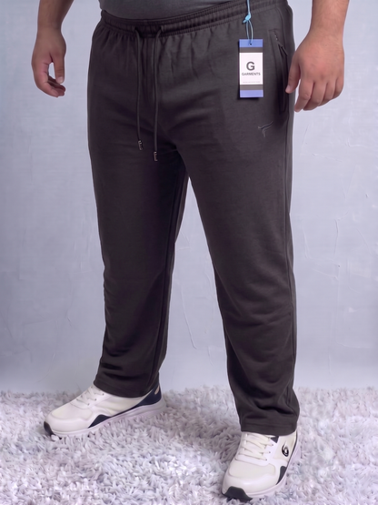 Charcoal Grey Pk Polo Fabric Trousers| Big Size | Summer Edition