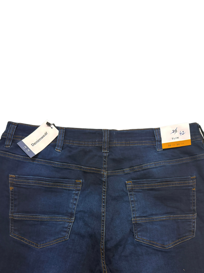 Dark Blue Cotton Jeans Pant