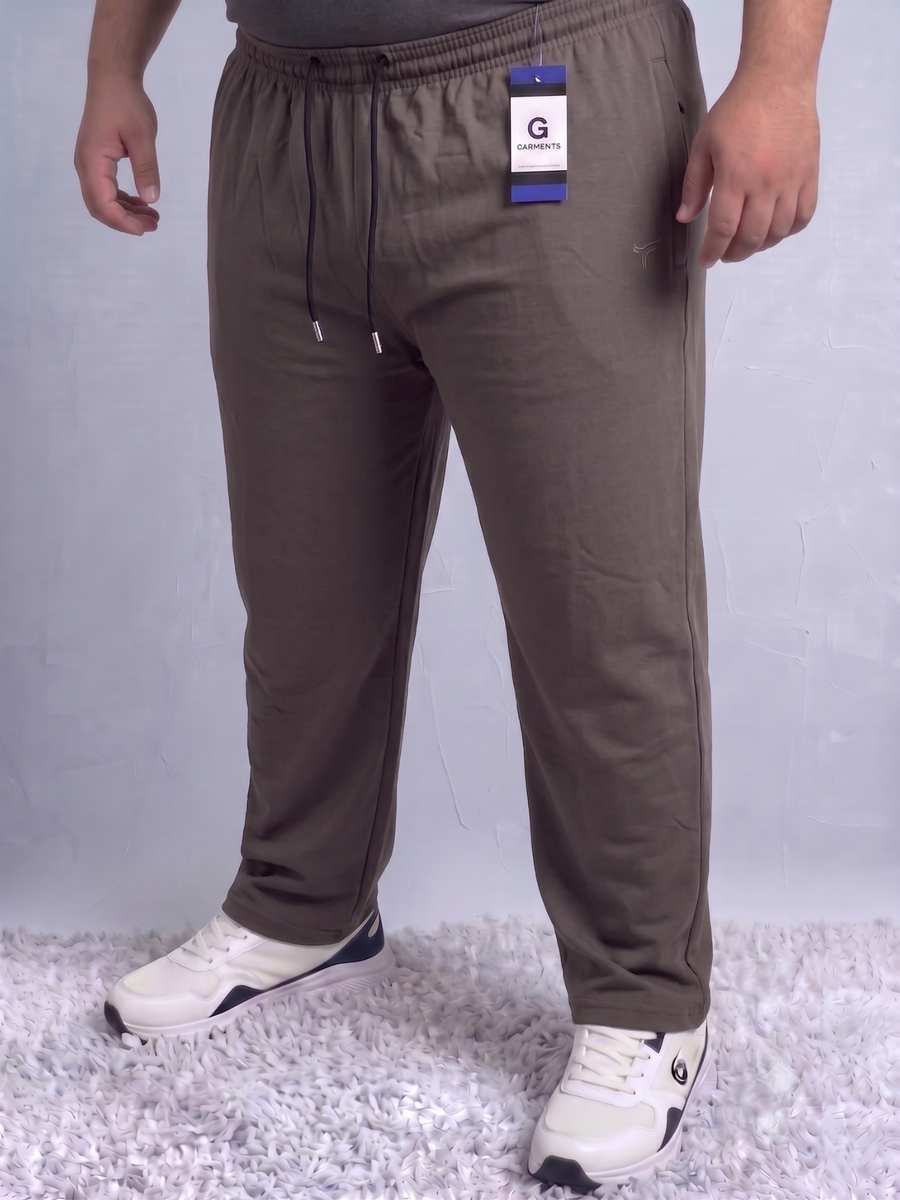 Smoke Grey Pk Polo Fabric Trousers| Big Size | Summer Edition