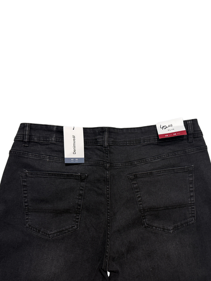 Blackish Grey Cotton Jeans Pant