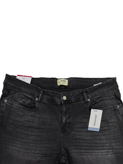 Blackish Grey Cotton Jeans Pant