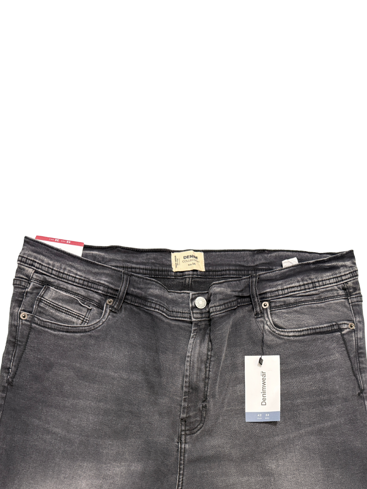 Grey Cotton Jeans Pant