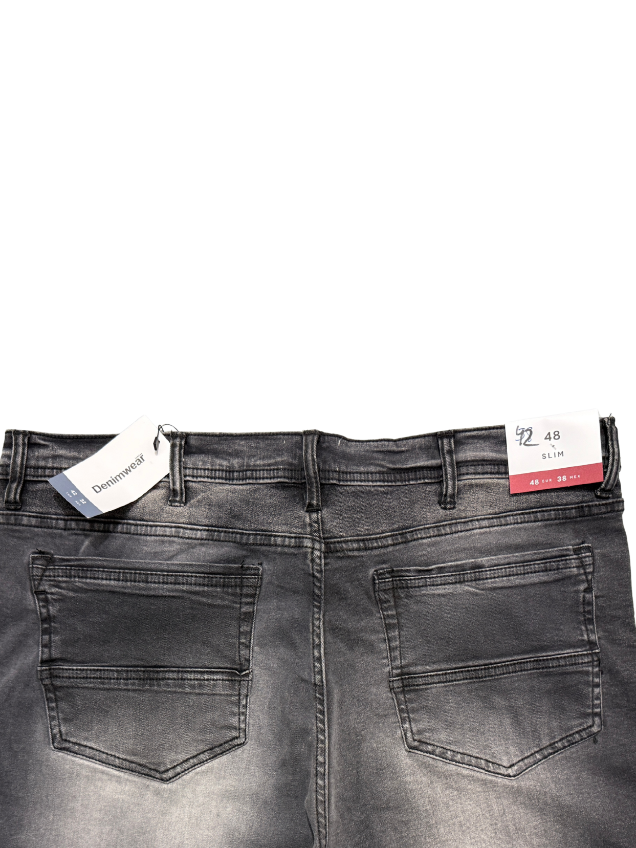 Grey Cotton Jeans Pant