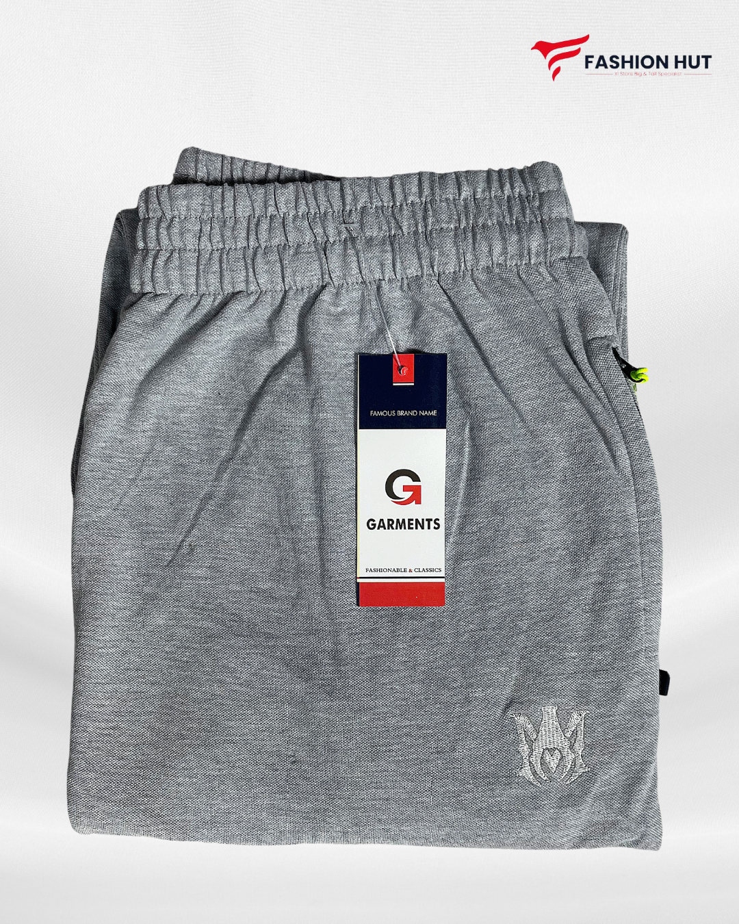 Cotton PK Polo Trousers – Heather Grey | Premium Summer Collection
