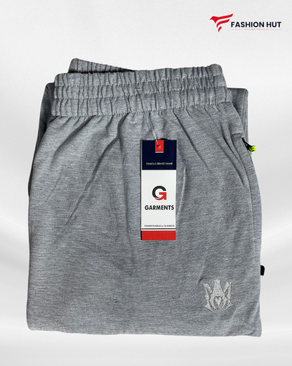 Cotton PK Polo Trousers – Heather Grey | Premium Summer Collection