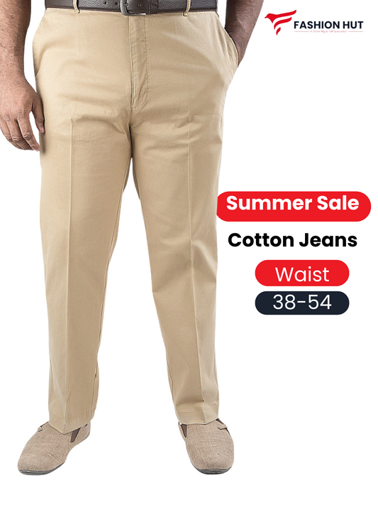 Soft Stretchable Cream Cotton jeans
