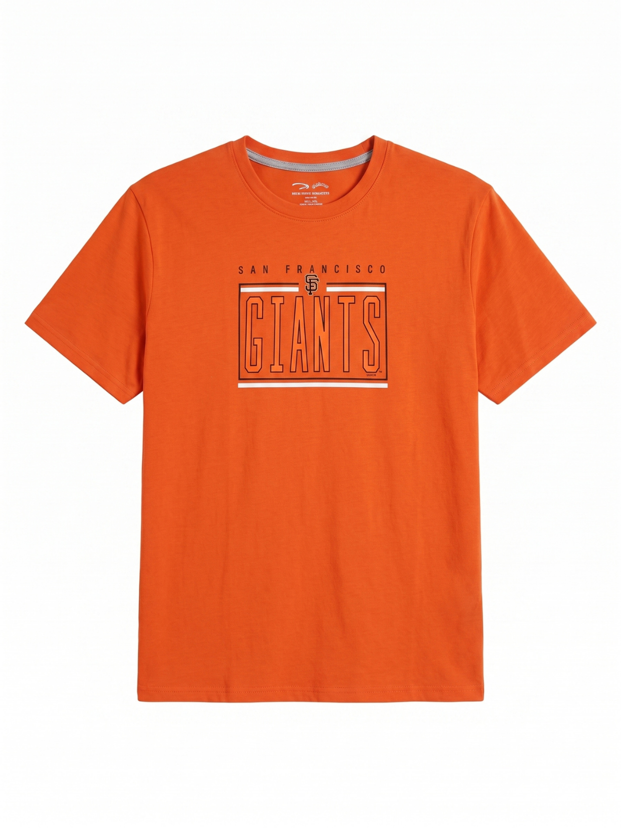 Printed Orange Round Neck T-Shirt | Summer Edition