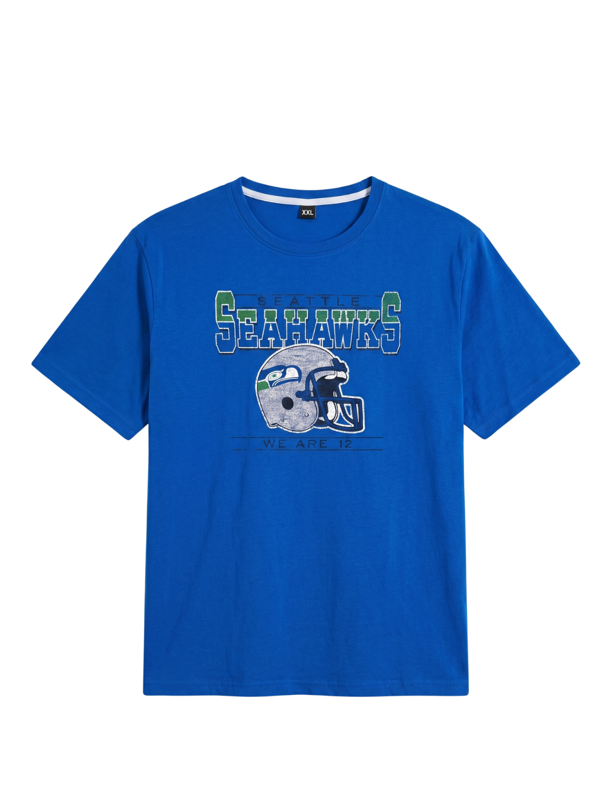Printed dark Blue Round Neck T-Shirt | Summer Edition