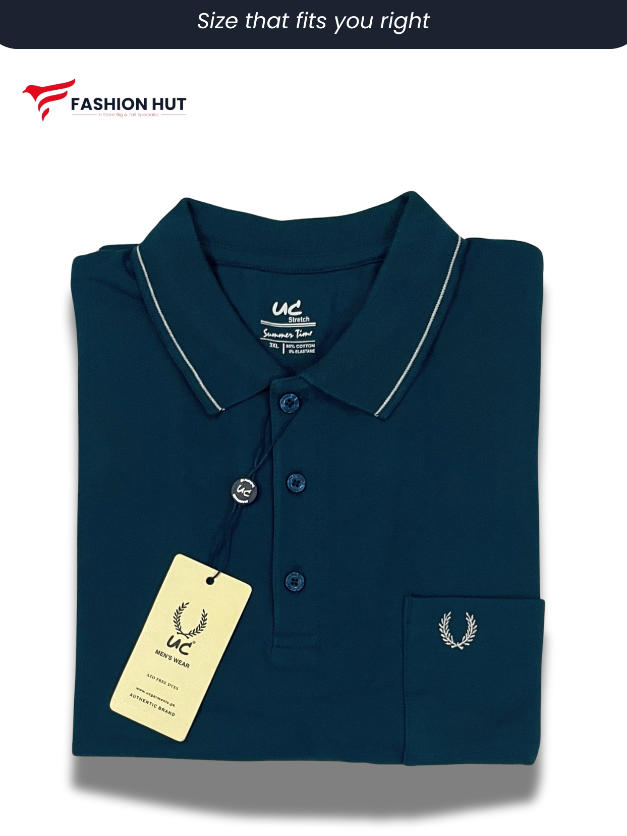 UC Plain Polo Zinc | Summer Fit