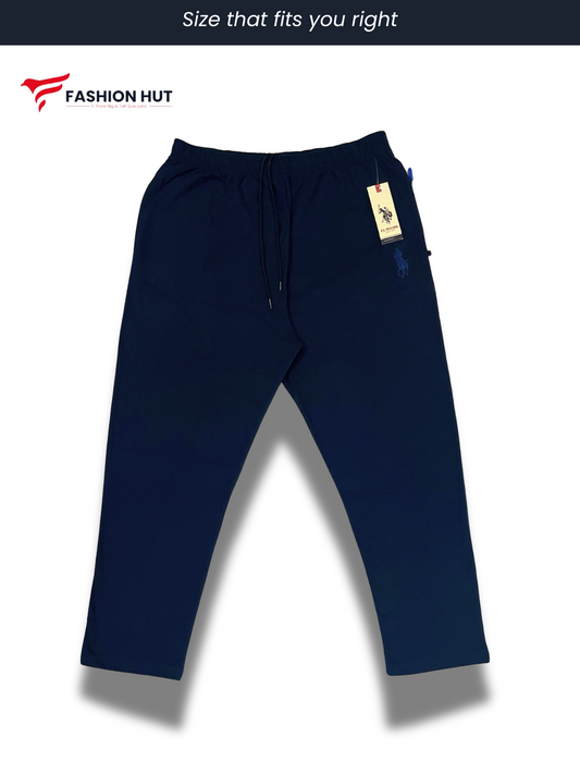 Navy Blue Soft Cotton Jersey Trousers Big Sizes