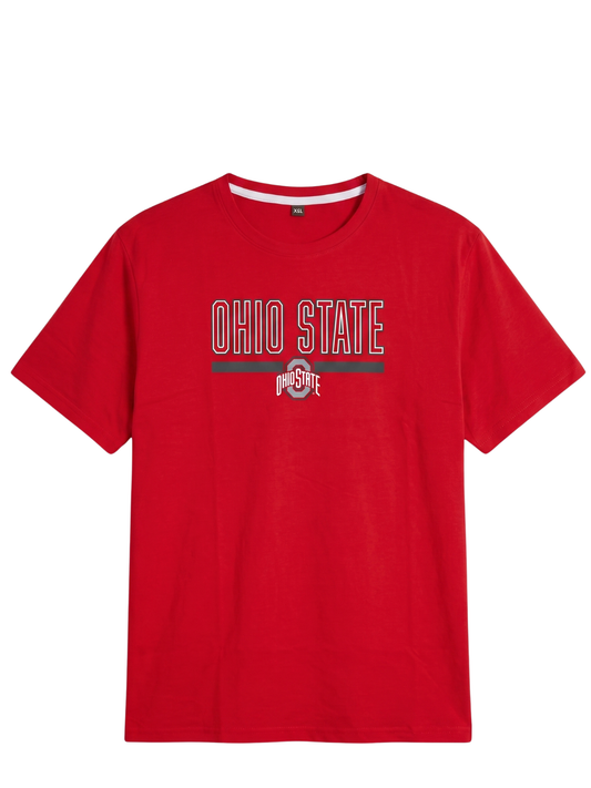Printed Red Round Neck T-Shirt | Summer Edition