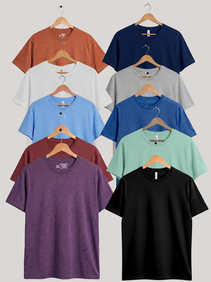 Pack of 10 Soft Jersey Round Neck T-Shirt | Summer Collection