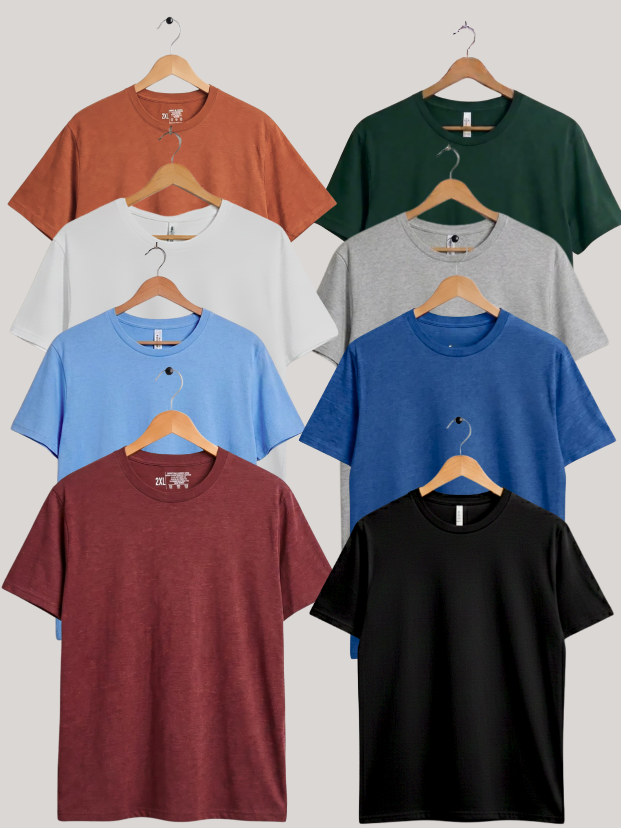Pack of 8 Soft Jersey Round Neck T-Shirt | Summer Collection