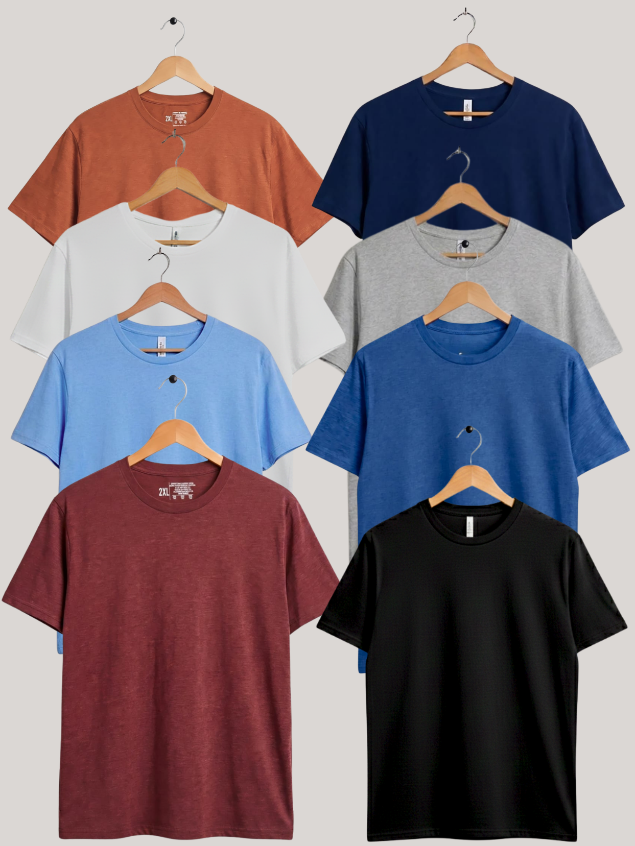 Pack of 8 Soft Jersey Round Neck T-Shirt | Summer Collection