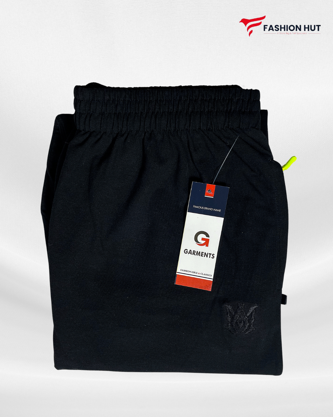 Black Polo Fabric Trousers| Big Size