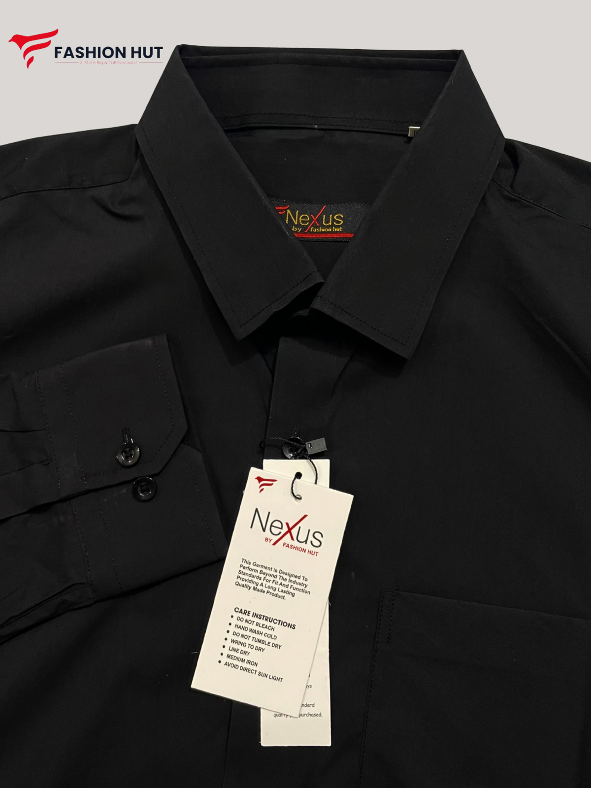 Jet Black Plain Shirt