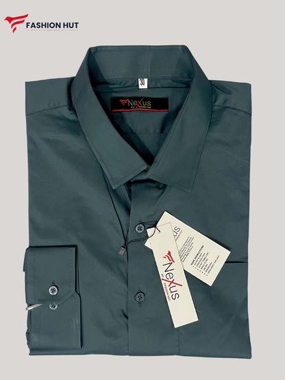 Muted Olive Plain Shirt