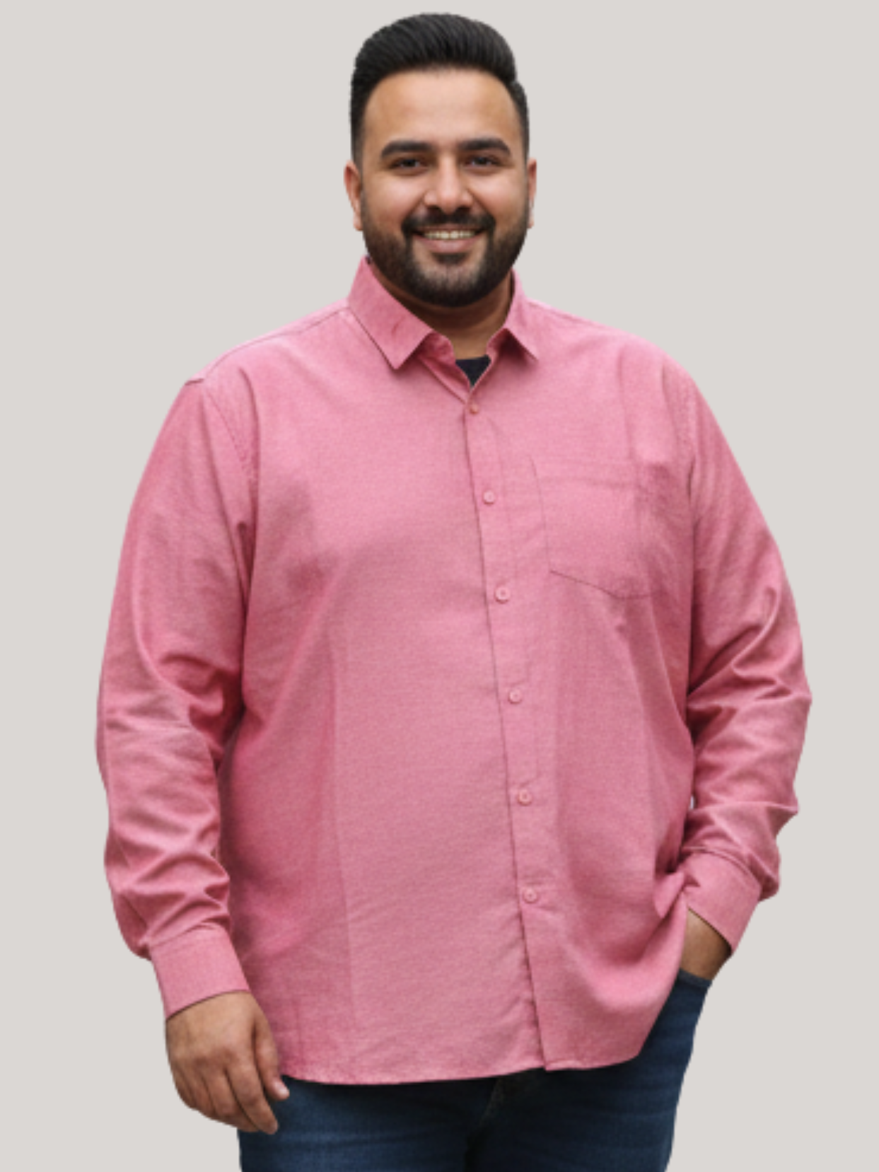 Soft Rust Plain Shirt.