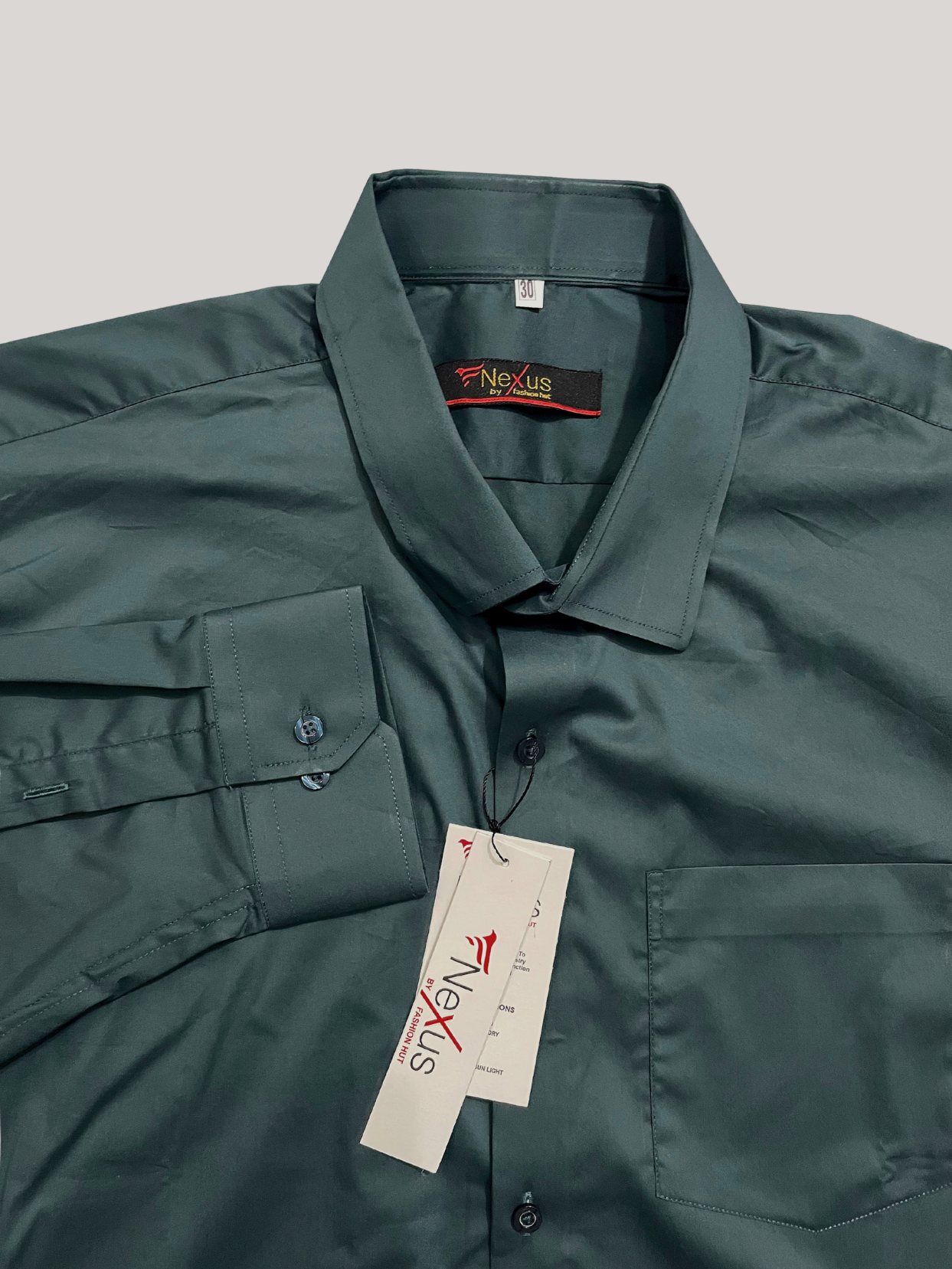 Muted Olive Plain Shirt