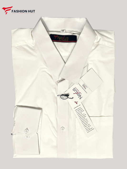 Milky White Plain Shirt
