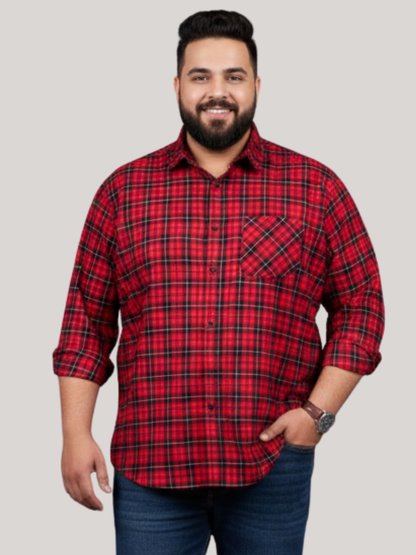 Noir Matrix Red Checkered shirt