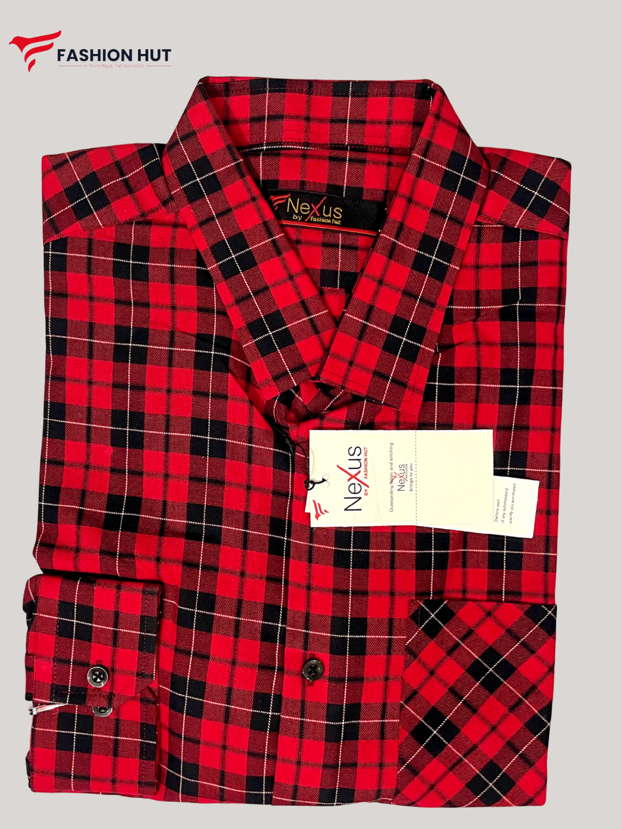 Noir Matrix Red Checkered shirt