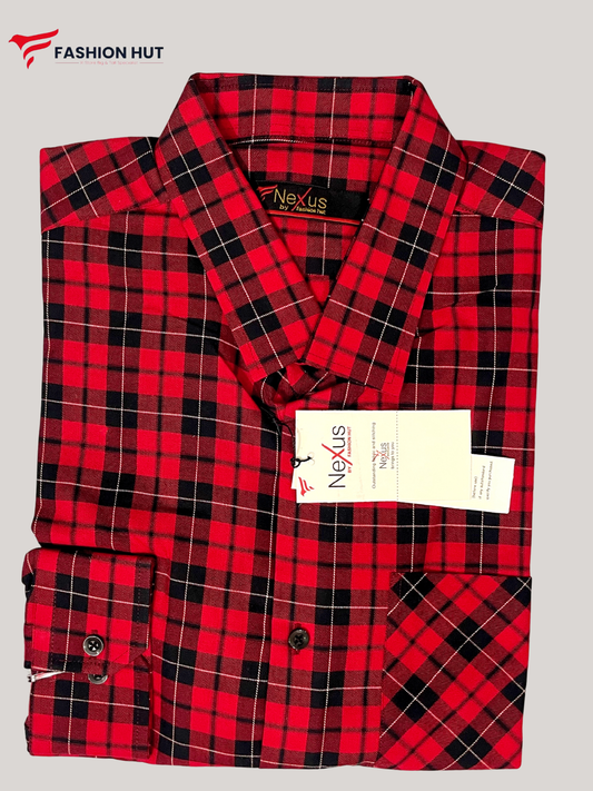 Noir Matrix Red Checkered shirt