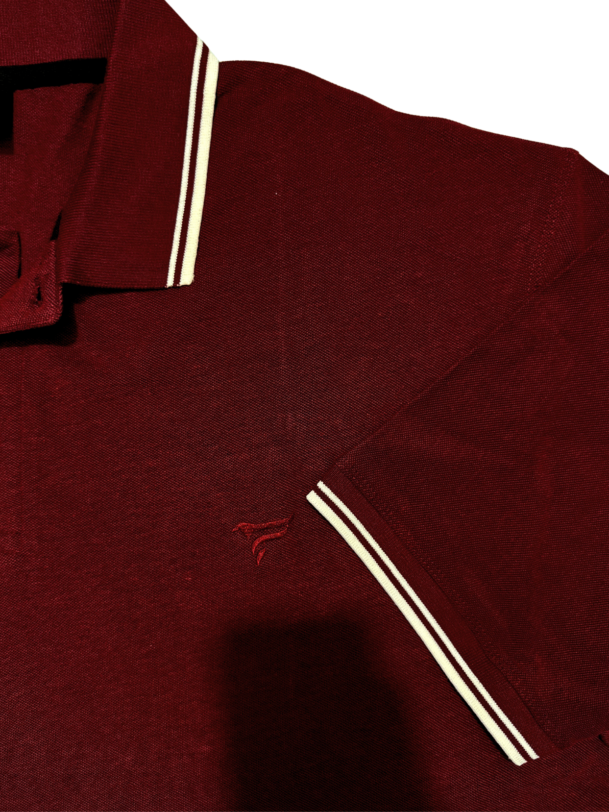 Burnt Maroon Tipping Polo Shirt