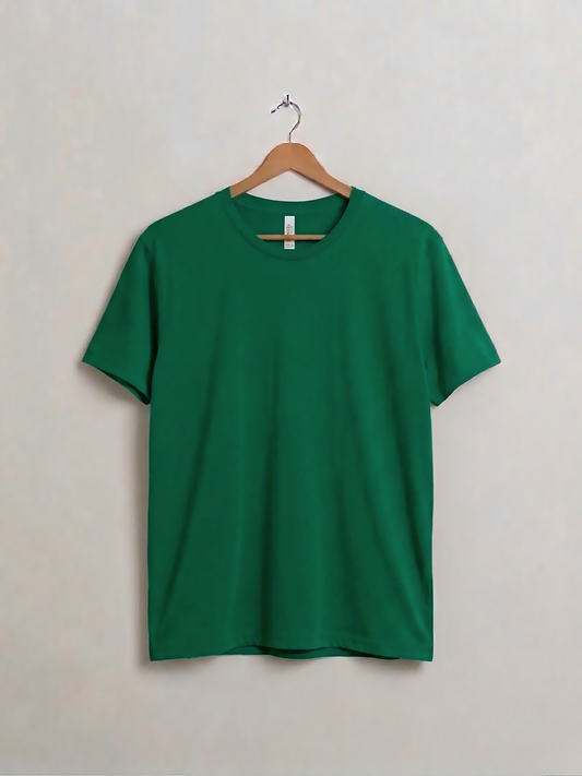 Green Jersey round neck T-shirt