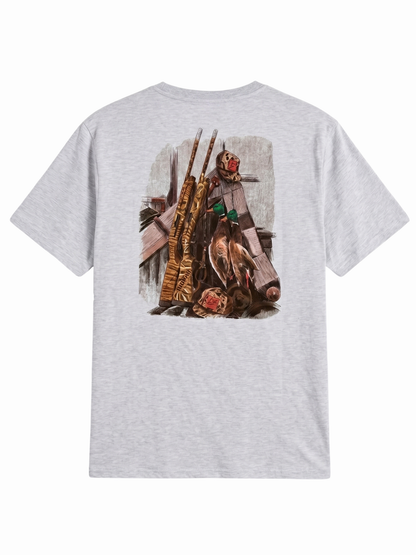 Printed White Round Neck T-Shirt | Summer Edition