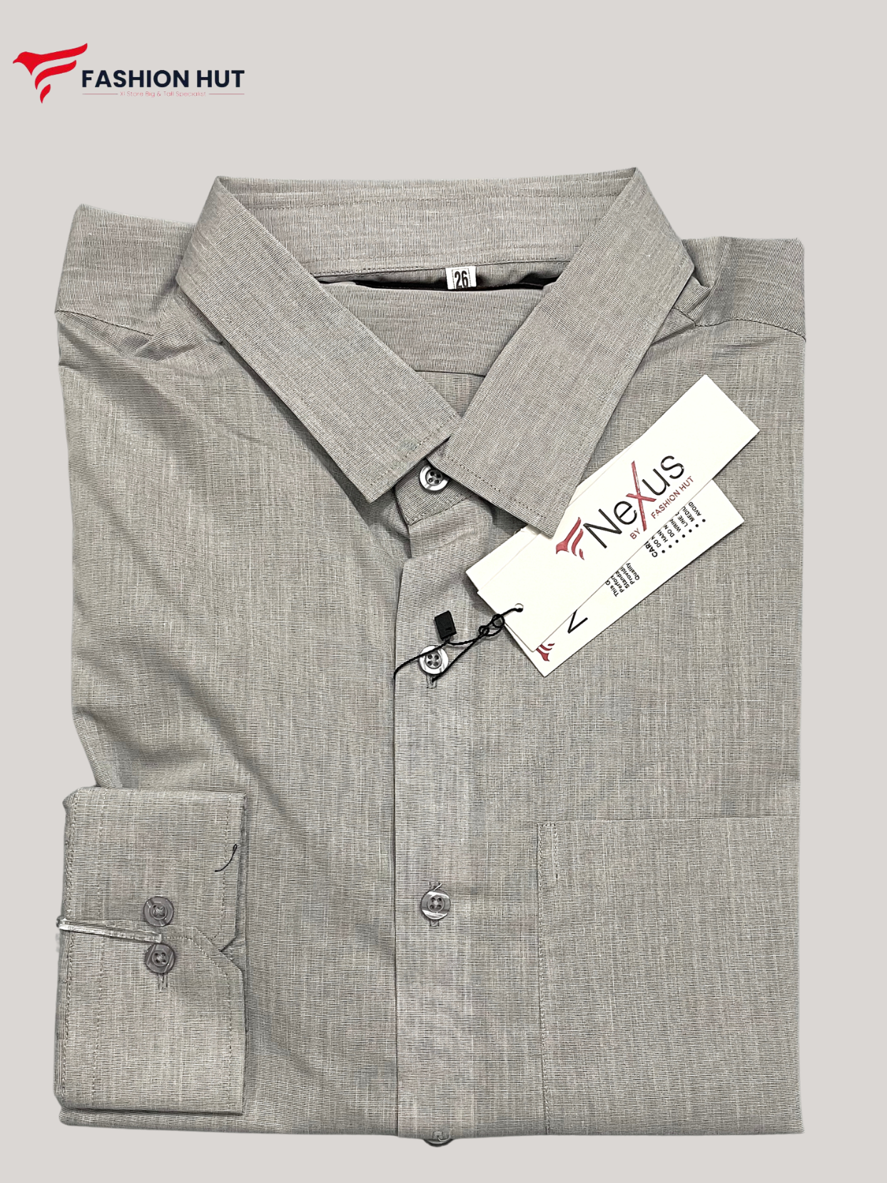 Cloud Grey Plain shirt