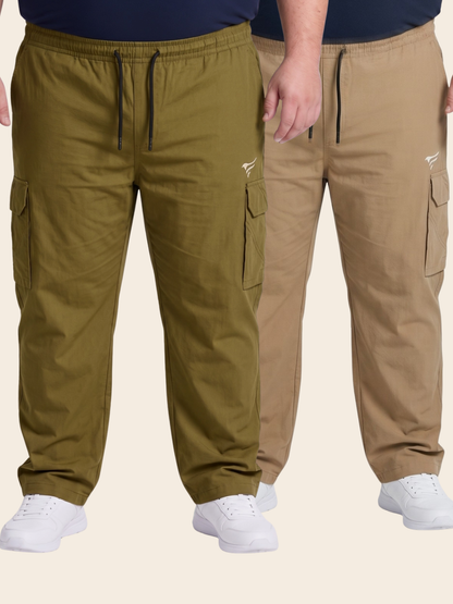 Pack of 2 Premium 5 Pockets Cargo Trousers