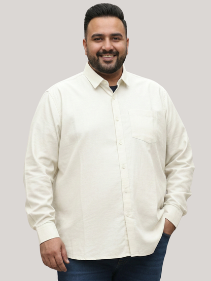 Milky White Plain Shirt