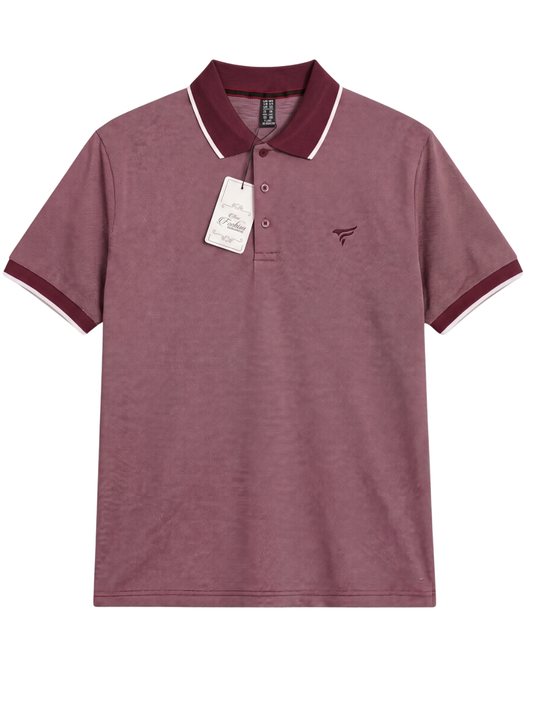 Mehroon Bird Eye P.Q Polo Shirt