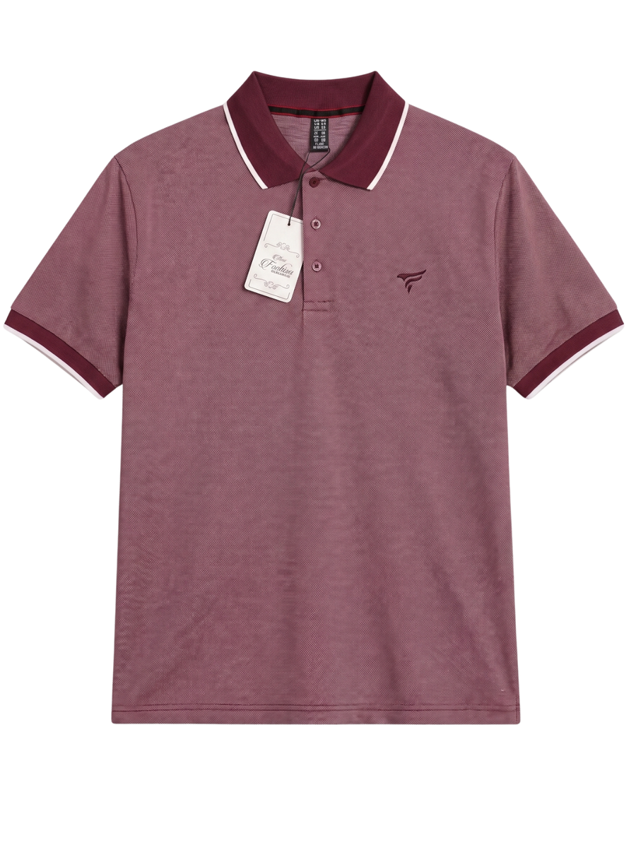 Maroon Bird Eye P.Q Polo Shirt