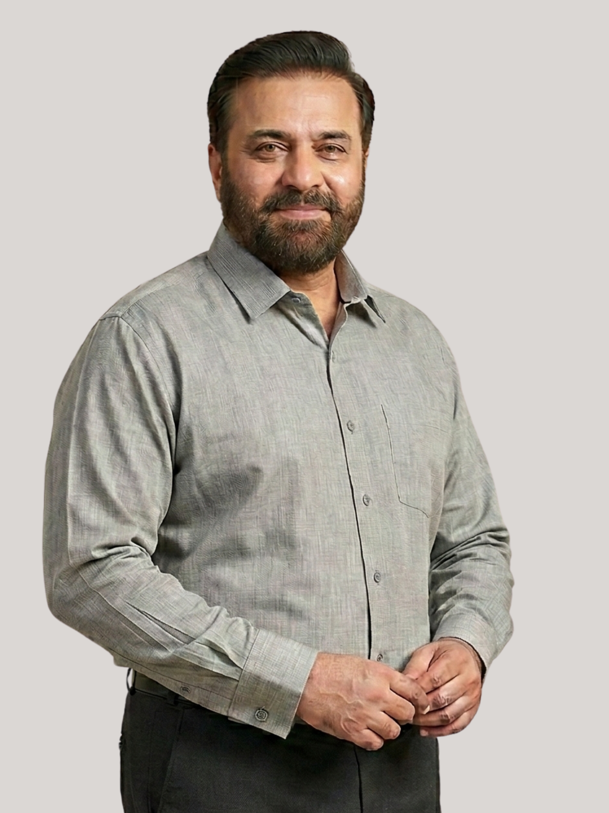 Cloud Grey Plain shirt